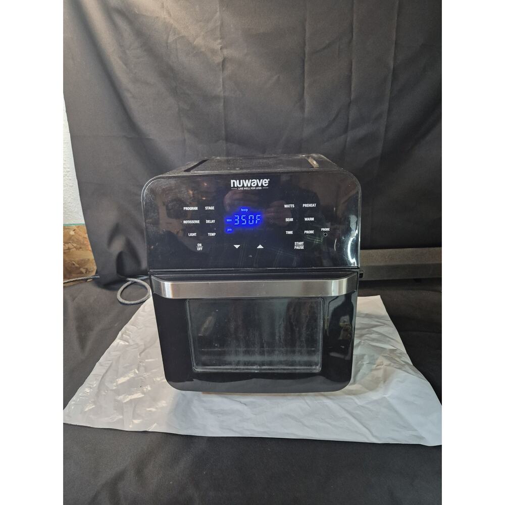 Nuwave Brio 15.5Qt Air Fryer Rotisserie Oven, X-Large Family Size, Powerful 1800